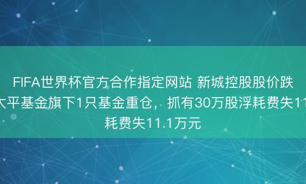 FIFA世界杯官方合作指定网站 新城控股股价跌3%，太平基金旗下1只基金重仓，抓有30万股浮耗费失11.1万元